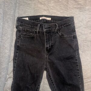 Levi’s Black Ripped Skinny Jeans, Size 25